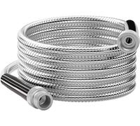 SPECILITE Stainless Steel Garden Water Hose 150 FT, Flexible and Lightweight Pipe, Non-Expandable Heavy Duty Metal Waterhose with Aluminium Fittings for Reel, Yard, Outdoor, Boat