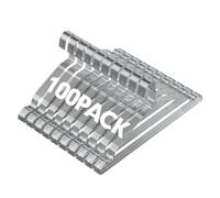 SPECILITE Wire Hangers 100 Pack, Metal Wire Clothes Hanger Bulk for Coats, Space Saving Metal Hangers Non Slip 16.7inch/42.5cm Ultra Thin, for Standard Size Suits, Shirts, Pants, Skirts-Chrome