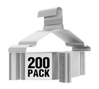 SPECILITE Wire Hangers 200 Pack, Metal Wire Clothes Hanger Bulk for Coats, Space Saving Metal Hangers Non Slip 16.7inch/42.5cm Ultra Thin, for Standard Size Suits, Shirts, Pants, Skirts-Silver