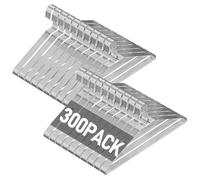 SPECILITE Wire Metal Clothes Hangers Bulk 300 Pack for Standard Size Suits, Coats, Shirts, Pants, Skirts, Space Saving, Non Slip,16 Inch 12 Gauge Ultra Thin, Silver