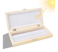 Specimens Wooden Microscope Slide Box Case Glass Biological Biology Slide Storage Set for Education for Basic Science