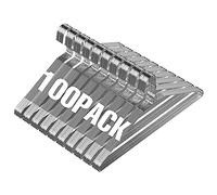 SPECITITE Wire Hangers 100 Pack, 41cm Anti Slip Metal Clothing Hanger, Ultra Thin Design Saves Space, Suitable for Suits, Shirts, Jeans, Skirts-Silver