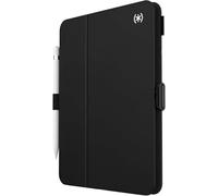 Speck Balance Folio Case for iPad 11" (A16, 2025) & 10.9" 10th Gen (2022) - Drop & Camera Protection, Slim Multi Range Stand, Apple Pencil Holder - Black/Black/White