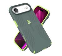 Speck CANDYSHELL Grip +MS Case for iPhone 17 Air - NEO DRAB/Glow Green | Slim Protective Grip | Drop Protection | MagSafe Compatible
