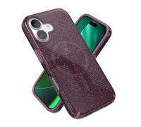 Speck CANDYSHELL Grip +MS Case for iPhone 17 - Plumberry Glitter | Slim Protective Grip | Drop Protection | MagSafe Compatible