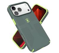 Speck CANDYSHELL Grip +MS Case for iPhone 17 Pro Max - NEO DRAB/Glow Green | Slim Protective Grip | Drop Protection | MagSafe Compatible