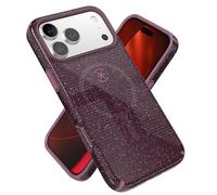 Speck CANDYSHELL Grip +MS Case for iPhone 17 Pro Max - Plumberry Glitter | Slim Protective Grip | Drop Protection | MagSafe Compatible