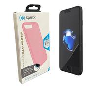 Speck Case + Tech21 Tempered Glass Screen Protector Cover For iPhone 8 7 6 Plus