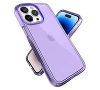 Speck Clear iPhone 14 Pro Max Case - Drop Protection with Scratch Resistant Dual Layer Slim Phone Case for 6.7 Inch iPhones 14 Pro Max - Anti-Yellowing & Anti-Fade Case - Amethyst Purple GemShell
