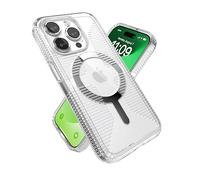 Speck Clear iPhone 15 Pro Case - Slim, Built for MagSafe, Drop Protection Grip - Scratch Resistant, Anti-Yellowing, 6.1 Inch Phone Case - GemShell Grip Clear
