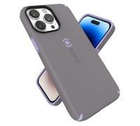 Speck for iPhone 14 Pro Max Case - Drop Protection, Scratch Resistant, Built for MagSafe with Soft Touch Coating - 6.7" iPhone 14, Dual Layer Case -Cloudy Grey/Spring Purple Candyshell Pro