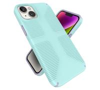 Speck GemShell Grip iPhone 15 Plus 14 Plus Slim Phone Case Hard Case Pale Cyan/Lilac | Drop Protection, Scratch Resistant, Anti Yellowing Case, No Slip Grip, 6.7" Model