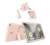 Speck Google Pixel Tablet 2023 Case and Stand - Full Back, Thin, Scratch Resistant, Drop Protection & Adjustable Kickstand - Works with Google Pixel Charging Speaker Dock - Coral & Rose StandyShell