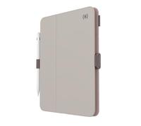 Speck iPad 10th Generation Case 2022 - Slim Multi Range Stand, Hard Back Case - Apple Pencil Holder & Drop Protection - 10.9 Inch iPad, Camera Shield - Beech Grey/Cinnamon Biscuit BalanceFolio