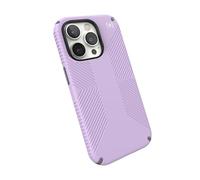 Speck iPhone 14 Pro Case - Drop Protection, Scratch Resistant, Dual Layer Slim Phone Case for 6.1 Inch iPhones 14 Pro - Built for MagSafe - Presidio2 Grip - Spring Purple/Cloudy Grey/White