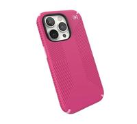 Speck iPhone 14 Pro Case - Drop Protection, Scratch Resistant, Dual Layer Slim Phone Case for 6.1 Inch iPhones 14 Pro - Built for MagSafe - Presidio2 Grip - Digital Pink/Blossom Pink/White