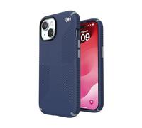 Speck iPhone 15 Case - Drop Protection, Grip - for iPhone 15, iPhone 14, iPhone 13 - Scratch Resistant, Soft Touch 6.1 Inch Phone Case - Presidio2 Grip Coastal Blue/Dust Grey/White