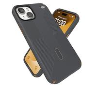 Speck iPhone 15 Plus Case - ClickLock No-Slip Interlock, MagSafe, Drop Protection Grip - for iPhone 15 Plus & iPhone 14 Plus - 6.7 Inch Phone Case - Presidio2 Grip Charcoal Grey/Cool Bronze/White