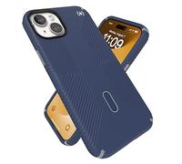 Speck iPhone 15 Plus Case - Presidio2 Grip ClickLock, MagSafe, Drop Protection Grip - 6.7 Inch Phone Case - Coastal Blue/Dust Grey/White