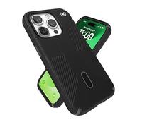Speck iPhone 15 Pro Case - ClickLock No-Slip Interlock, Built for MagSafe, Drop Protection Grip - Scratch Resistant, Soft Touch, 6.1 Inch Phone Case - Presidio2 Grip Black/Slate Grey/White