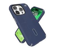 Speck iPhone 15 Pro Case - ClickLock No-Slip Interlock, Built for MagSafe, Drop Protection Grip - Scratch Resistant, Soft Touch, 6.1 Inch Phone Case - Presidio2 Grip Coastal Blue/Dust Grey/White