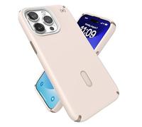 Speck iPhone 15 Pro Max Case - ClickLock No-Slip Interlock, Built for MagSafe, Drop Protection - Soft Touch 6.7 Inch Phone Case - Presidio2 Pro Bleached Bone/Heirloom Gold/Hazel Brown