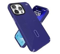 Speck iPhone 15 Pro Max Case - ClickLock No-Slip Interlock, MagSafe Compatible, Drop Protection Grip - Soft Touch 6.7 Inch Phone Case - Presidio2 Grip Future Blue/Purple Ink/Sky Purple