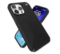 Speck iPhone 15 Pro Max Case - MagSafe Compatible, Drop Protection Grip - Scratch Resistant, Soft Touch, 6.7 Inch Phone Case - Presidio2 Grip Black/Slate Grey/White