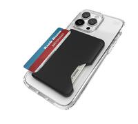 Speck iPhone Wallet MagSafe Accessory - Removable ClickLock No-Slip Interlock - Holds 1-3 Cards - Soft Touch Finish, Scratch Resistant Card Holder Built for MagSafe - Black