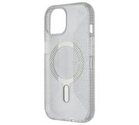 Speck iPhone 15 Case - ClickLock No-Slip Interlock, MagSafe Compatible, Drop Protection Grip - for iPhone 15, iPhone 14, iPhone 13-6.1 Inch Phone Case - Presidio Lux Grip Clear/Platinum Glitter