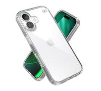 Speck Presidio Perfect Clear Case for iPhone 17, Slim Protective Case, Clear/Clear/Silver