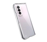 Speck Presidio Perfect-Clear Fold Case - Drop Protection, Scratch Resistant & Shock-Absorbent for Samsung Galaxy Z Fold3 5G - Slim Design, Wireless Charging Compatible, Clear
