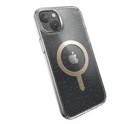 Speck Presidio Perfect-Clear Glitter MAGSAFE iPhone 14 Plus Cases - Clear/Gold Glitter