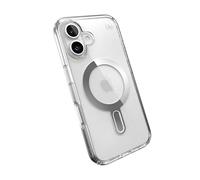 Speck Presidio Perfect-Clear MagSafe Compatible with ClickLock Case for iPhone 16 Series (iPhone 16)