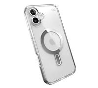 Speck Presidio Perfect-Clear MagSafe Compatible with ClickLock Case for iPhone 16 Series (iPhone 16 Plus)