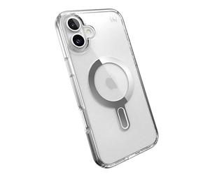 Speck Presidio Perfect-Clear MagSafe Compatible with ClickLock Case for iPhone 16 Series (iPhone 16 Plus)