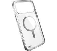 Speck Presidio Perfect Clear for iPhone 17 Pro Max Case, MagSafe-Compatible, Slim Protective Case, Clear/Clear/Silver