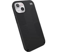 Speck Presidio2 Grip Bumper Case for iPhone 13 - Shock-Absorbent (Graphite Grey/Black/Bold Red) (Black)