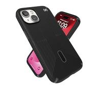 Speck Presidio2 Grip ClickLock No-Slip Interlock, MagSafe Compatible, Drop Protection Grip - For iPhone 15, 14, 13 (6.1 Inch) - Black/Slate Grey/White