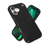 Speck PRESIDIO2 Grip for iPhone 17 Case, MagSafe-Compatible, Slim Protective Case, Black/Slate Grey/White