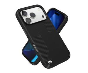 Speck PRESIDIO2 Grip for iPhone 17 Pro Case, MagSafe-Compatible, Slim Protective Case, Black/Slate Grey/White