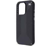 Speck iPhone 15 Pro Case - Drop Protection, Grip - Scratch Resistant, Soft Touch, 6.1 Inch Phone Case - Presidio2 Grip Black/Slate Grey/White