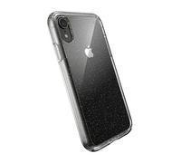 Speck Products Presidio Perfect-Clear Glitter Case, Compatible with iPhone XR, Clear with Gold Glitter/Clear