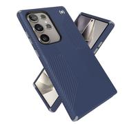 Speck Samsung Galaxy S24 Ultra Case - Drop Protection, Grip - Scratch Resistant, Soft Touch Phone Case - Presidio2 Grip Coastal Blue/Dust Grey/White