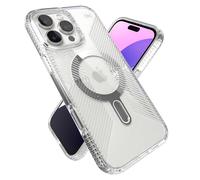 Speck Transparent iPhone 16 Pro Max Case MagSafe + ClickLock Slim Phone Case iPhone 16 Pro Max Mobile Phone Case Presidio Transparent/Chrome