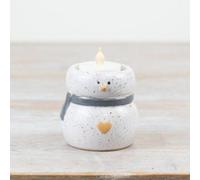 Speckled Snowman Tealight Holder