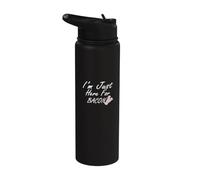 Speckliebhaber Ich bin nur Hier für den Speck [German Language] Stainless Steel Insulated Water Bottle