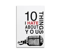 SPECLLY 10 Things I Hate About You Minimalist Poster Vintage Aesthetic Canvas Painting Wall Art For Living Room 20x30inch(50x75cm) Unframe-style