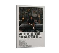 SPECLLY Alex Warren - You'll Be Alright Kid Poster Vintage Aesthetic Canvas Painting Wall Art For Living Room 16x24inch(40x60cm) Frame-style