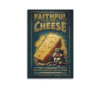 SPECLLY Faithful to The Cheese Poster Vintage Aesthetic Canvas Painting Wall Art For Living Room 16x24inch(40x60cm) Unframe-style